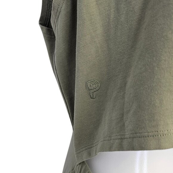 Public Rec Womens Go To Tank Open Back Shirt Dress, Green, Cotton, Tencel, Large - Picture 6 of 9